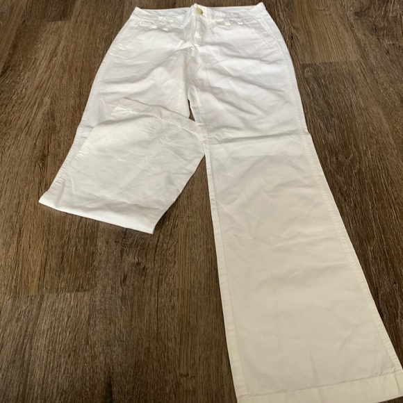 White Linen pants flare for the summer - Picture 4 of 5
